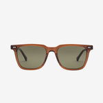 Electric Men's and Women's Sunglasses - Birch - Coffee Bio Acetate / Grey Polarized - Lightweight Retro Square Sunglasses