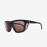 Electric Men's and Women's Sunglasses - Road Glacier - Matte Black / Rose Polarized Pro - Polarized Sport Square Sunglasses