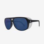 Electric Men's and Women's Sunglasses - Stacker - Matte Black / Blue Polarized Pro - Side Shield Sunglasses