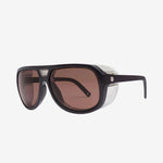 Electric Men's and Women's Sunglasses - Stacker - Matte Black / Rose Polarized Pro - Side Shield Sunglasses