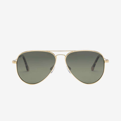 Electric AV1 Women's Sunglass - Shiny Gold Wire Frame / Grey Polarized